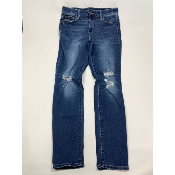 005 old navy rockstar blown out knees mid rise size 10 - Picture 1 of 6